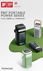 ROMOSS Power Bank, 40,000mAh 65W Portable Charger