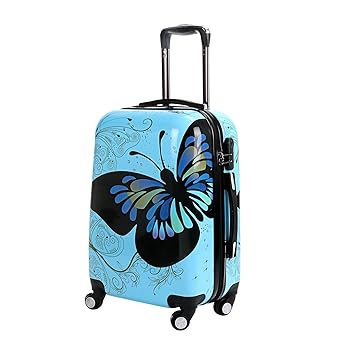 butterfly suitcase amazon