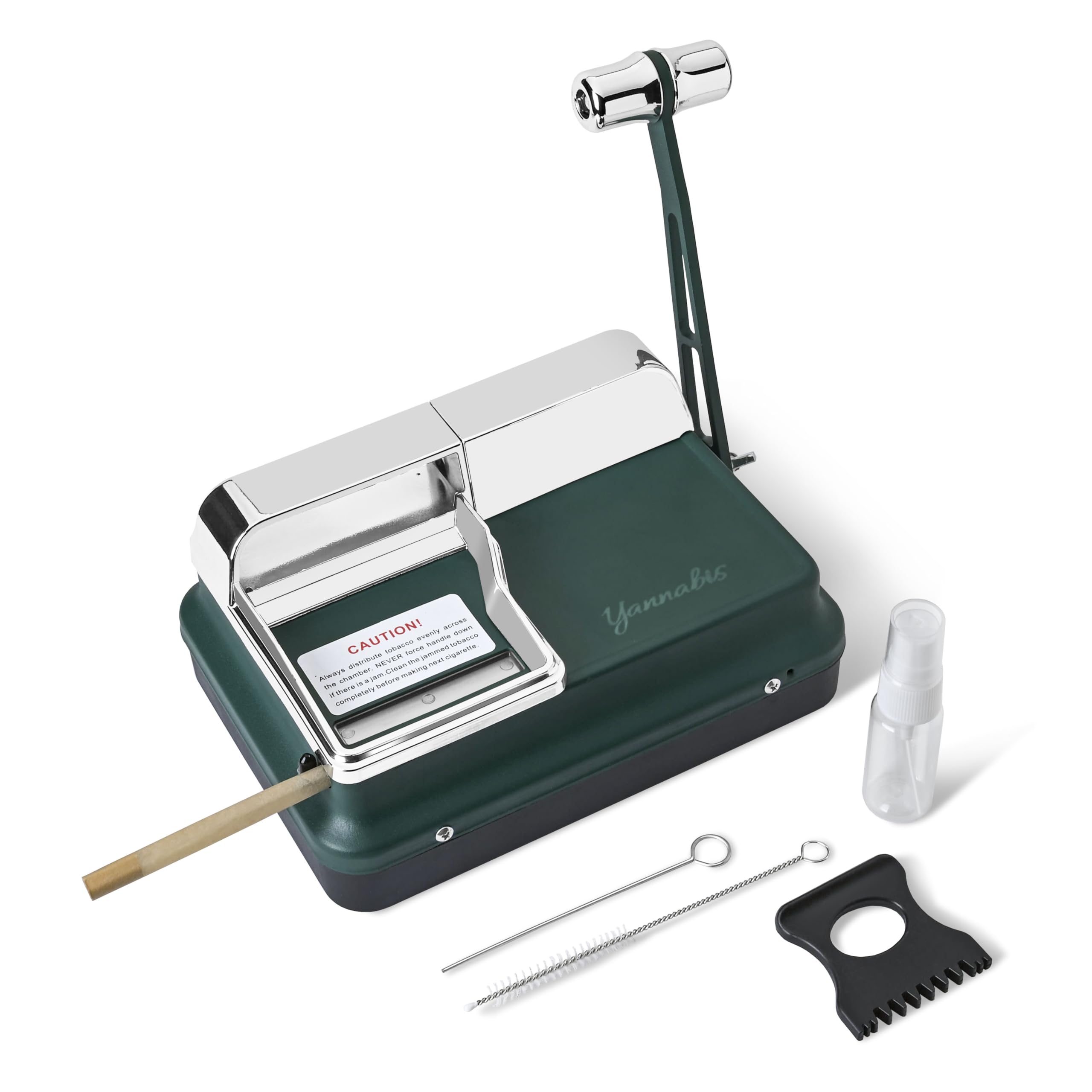 Photo 1 of Yannabis Cigarette Rolling Machine, Manual Cigarette Injector Machine for 8mm Diameter Paper Tubes, Cigarette Maker with Accessories