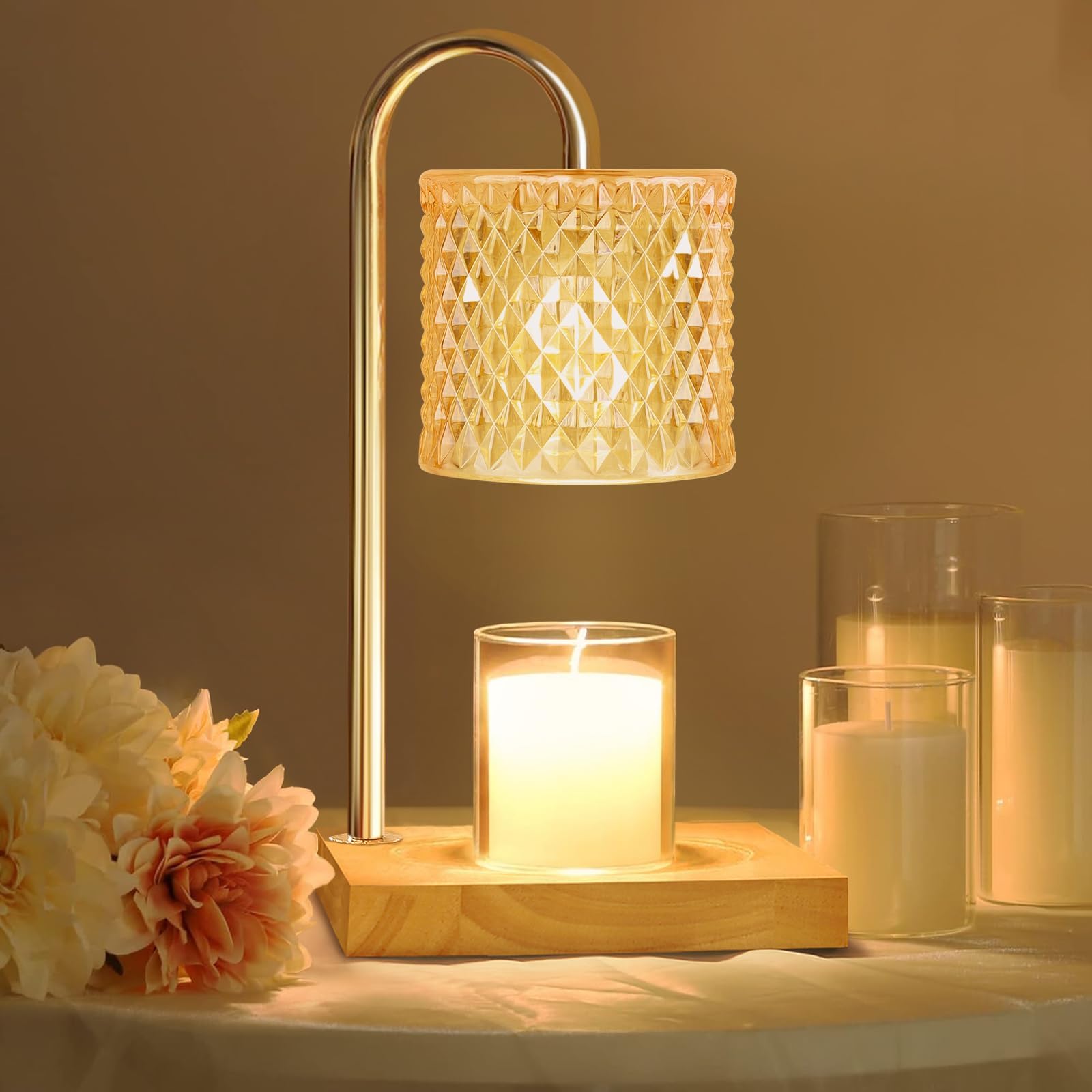 Photo 1 of *UNTESTED*
Candle Warmer Lamp with Timer Dimmer, Birthday Gifts for Women Mom, House Warming Gifts, Elegant New Home Decor, Wax Warmer for Jar Candles, Heater Lamp for Scented Wax, Amber Glass