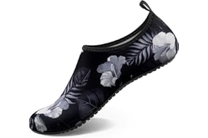 Homitem Water Shoes for Women Men Aqua Socks Swim Beach Pool River Slip-On Barefoot Quick-Dry Vacation Cruise Essentials Accessories for Yoga Kayak Sports