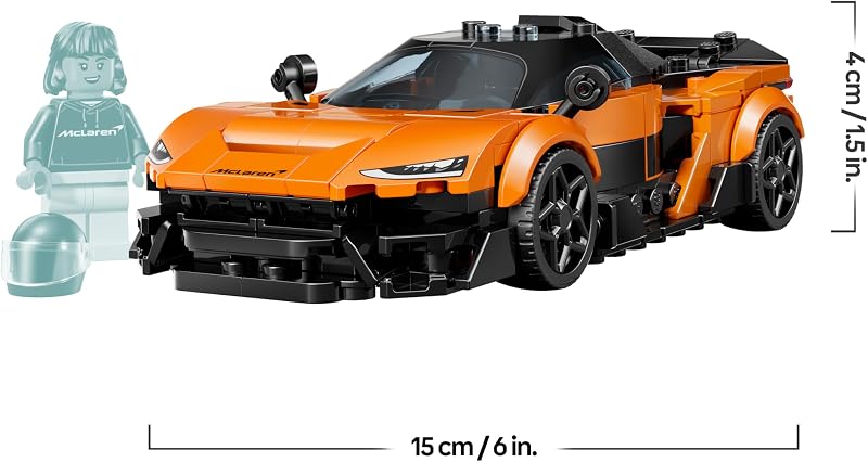 Speed Champions McLaren W1 - Jouet Voiture - Maquette avec Minifigurine Collector de Pilote - Idée de Cadeau d'anniversaire pour Garçon dès 9 Ans ou Fan de Sport Automobile 77257