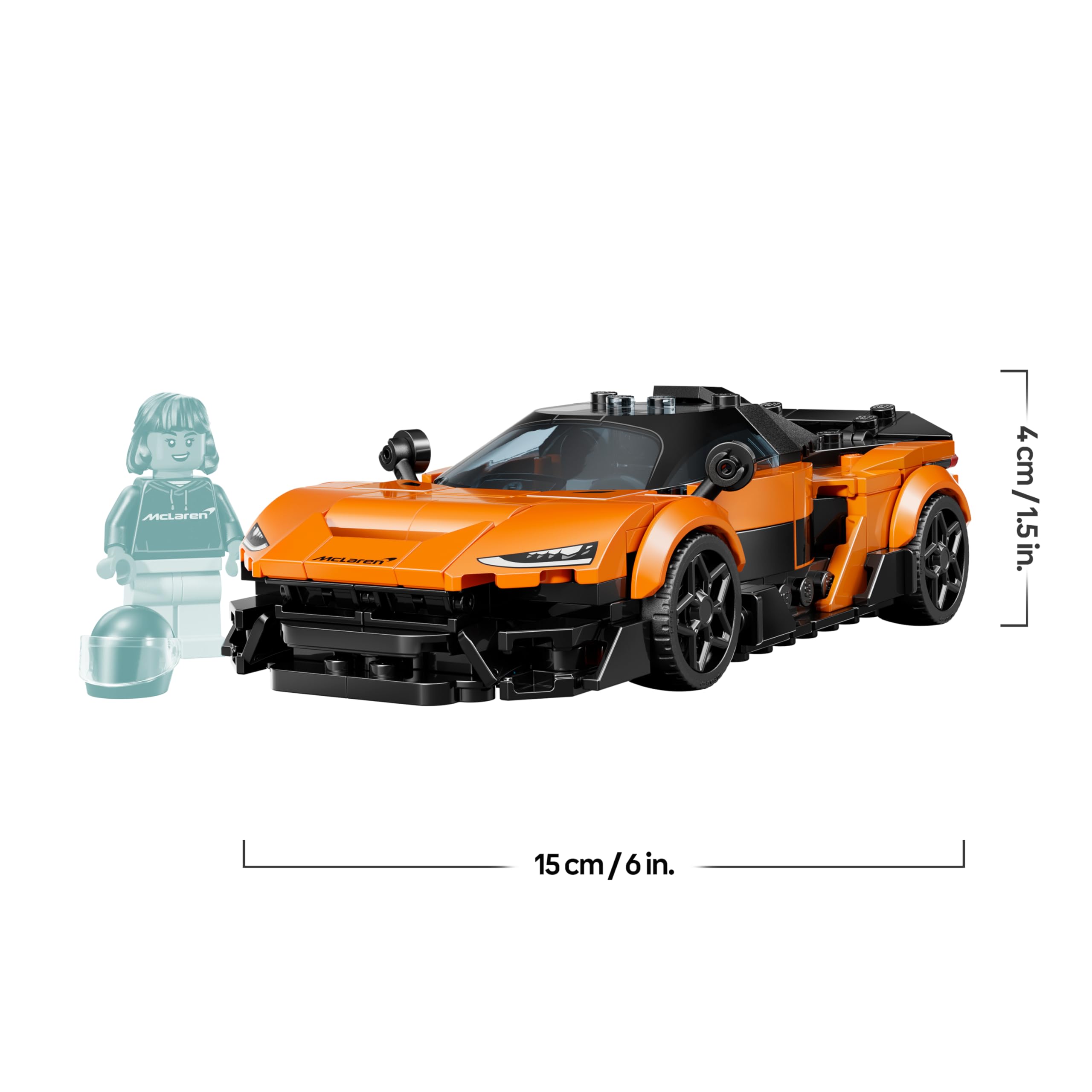 LEGO Speed Champions McLaren W1 - Modellauto mit sammelbarer Fahrer Minifigur - Geburtstagsgeschenkidee für Jungen ab 9 Jahren und Motorsportfans - 77257 9