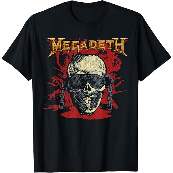 Megadeth ビンテージT Megadeth State Boxy Tee Washed Vintage Black – STANDARD
