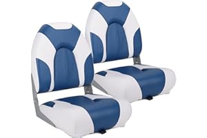 SUNDGORA Deluxe Marine High Back Folding Boat Seat,Stainless Steel Screws Included