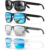 KUGUAOK Polarized Square Sunglasses For Men and Women Matte Finish Sun Glasses UV Protection Glasses