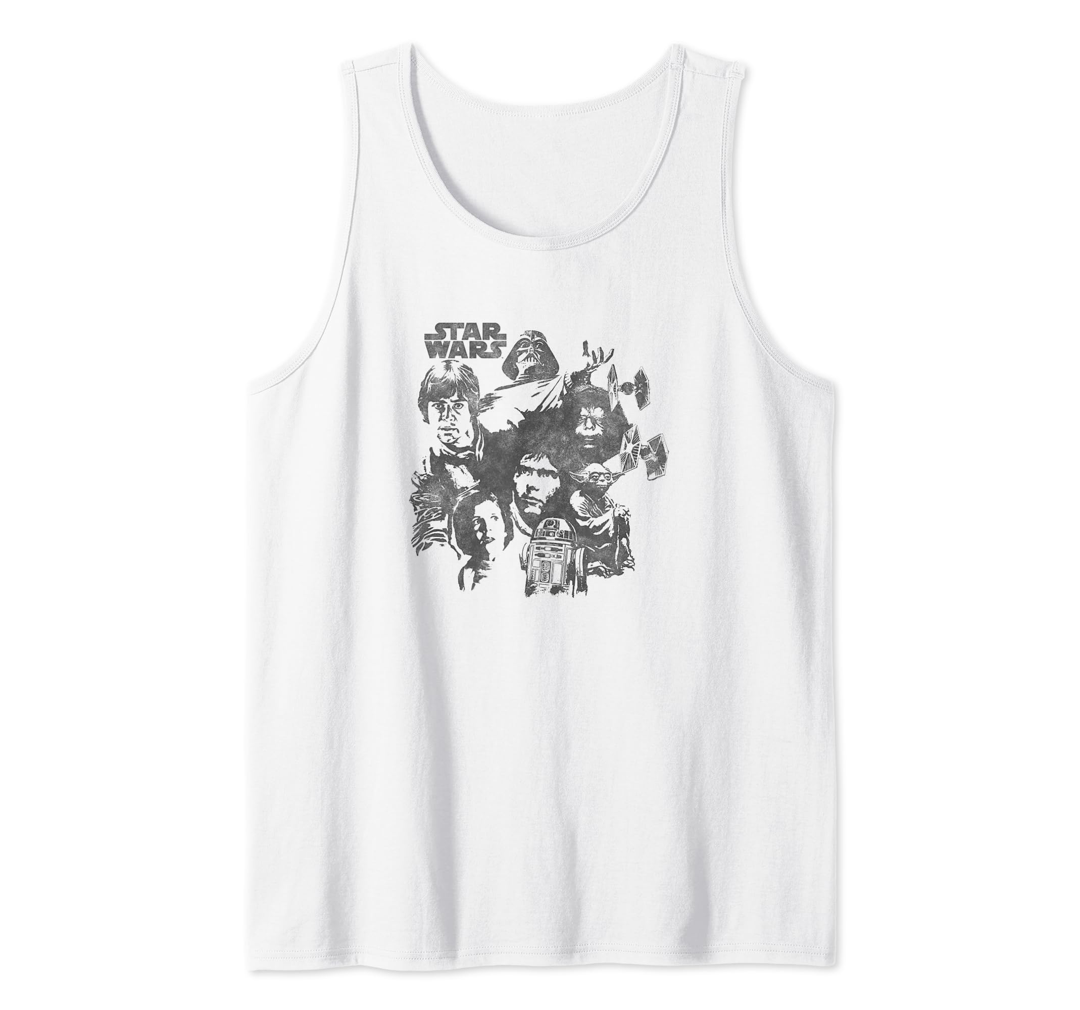 Star Wars Group Shot Retro Cast Portraits Tank Top