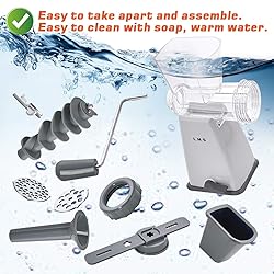 LHS Manual Meat Grinder with Stainless Steel Blades