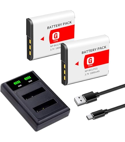 Amazon.com : Battery Charger for Sony Cyber-Shot DSC-HX10V, DSC