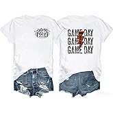Football Shirts for Women Game Day Tshirt Sport Mom Shirts Sunday Funday Gameday Sport Season Gifts Casual Tees