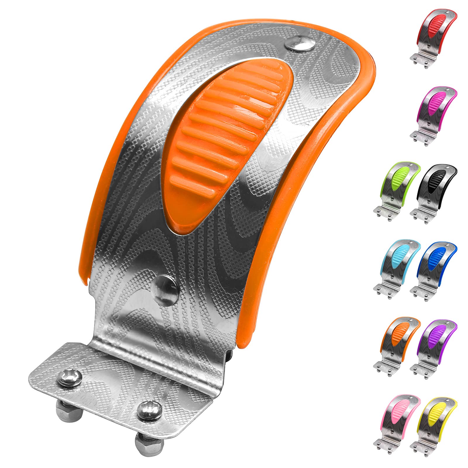 OTFAITP Scooter Brake Pad, Metal, Orange, for Micro Maxi Deluxe Foldable LED/Pro/Eco Series 3 Wheel Scooter — image 1