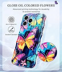 Avocase for iPhone 16 Pro Case, Colorful Oil