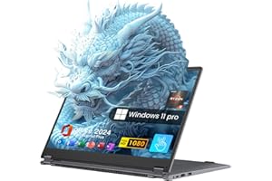 EYY 2 in 1 Laptop Computer, 15.6" 16GB DDR4 512GB SSD Touchscreen Notebook, AMD Ryzen R3 3200U(Up to 3.5 GHz), Radeon Vega 3, 1920x1080 FHD Display, Windows 11 Pro, Wifi, BT5.1 RJ45, Blacklit Keyboard