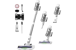 ElecKeys Cordless Vacuum Cleaner 580W 48KPA Powerful Stick Vacuum Cleaners, Rechargeable Cordless Vacuums Up to 65Mins Runtim