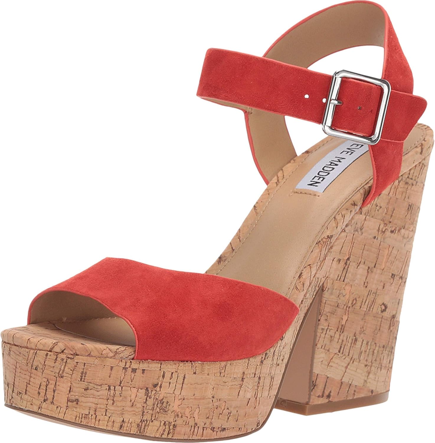 steve madden cork wedge sandals