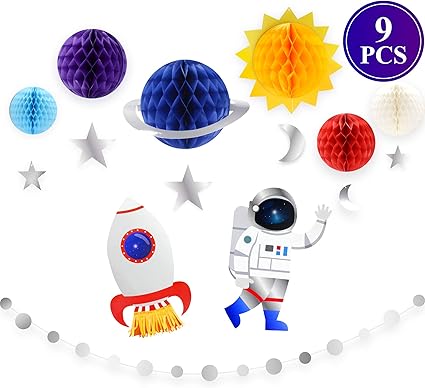 Amazon Com Outer Space Decorations Solar System Hanging Supplies