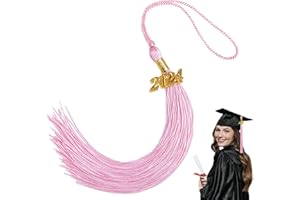 QOIUSO 2024 Graduation Tassel: Tassel for Graduation Cap 2024, Graduation Cap Hat Decorations, Class of 2024 Tassel Charm Graduation Party Decorations 2024 Grad Cap Decorations Graduate Gifts - Pink