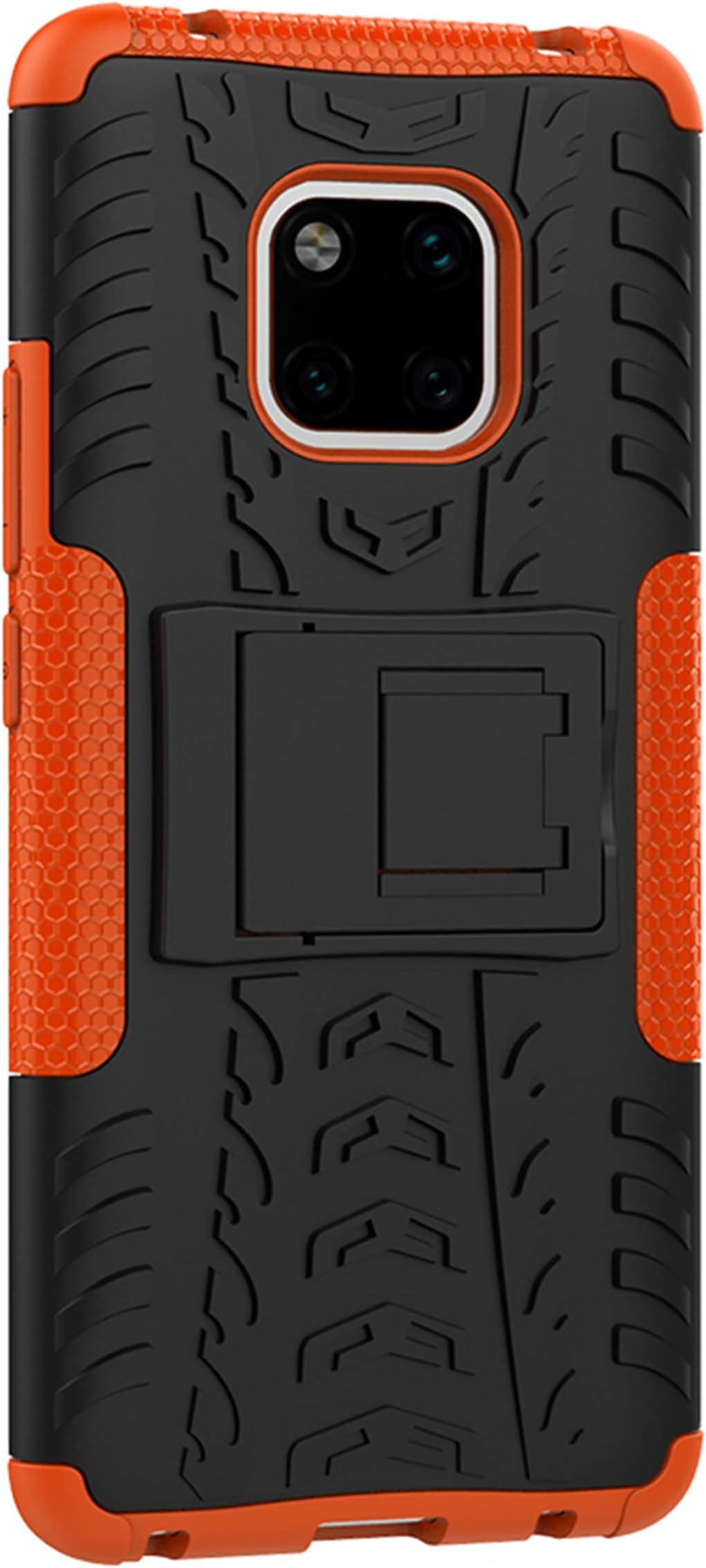 Tianqin Huawei Mate 20 Pro Case, PC 2 in 1 Shockproof Hard Back Double Protection Phone Cover Built-in Support Protective Skin Case for Huawei Mate 20 Pro - Orange
