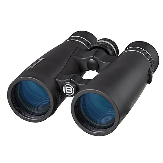 Bresser Fernglas S-Series 8x42 mit Dachkant-Optik, Mehrschichtvergütung und offener Brücke mit gummierter und schmutzabweisen
