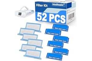 CPAP Filters 52 Pcs Compatible with Respironics Dreamstation: 6 Assembled Filters, 20 Foam, 20 Ultra-fine - Assemble Filter i