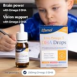 Efamol Kids Omega 3 DHA Drops Brain Support 6 Months+ Lemon Flavour 250mg DHA view 4