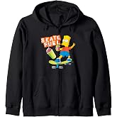 The Simpsons Bart Simpson Skate Fuel Skateboard Squishee Zip Hoodie