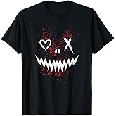 Evil Face | Heart Cross Smile | Satan Demon T-Shirt