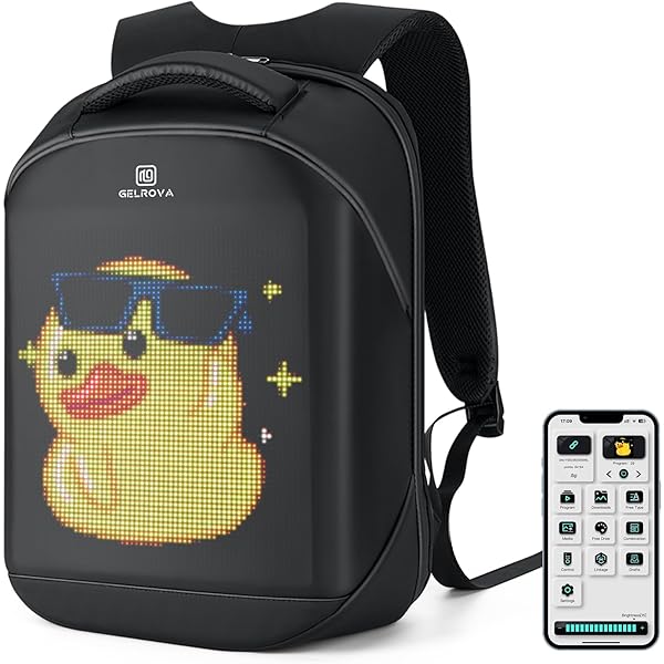 Voltefy LED Backpack, Motorcycle Backpack with Programmable Screen Voltefy LED Backpack, Motorcycle Backpack with Programmable Screen
