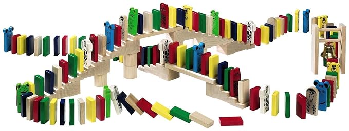 HABA Wooden Domino Race Set (Made in Germany)
