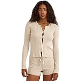 Organic Basics Womens Soft Knit Ribbed Sweater Shorts