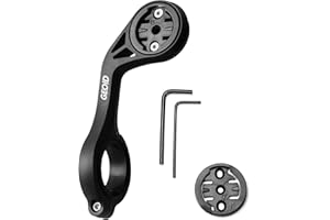 GEOID Bike Computer Mount, Out Front Cycling Computer Road Bike Mount Compatible with Garmin Wahoo Bryton Magene Cycplus CooSpo XOSS Cycling Computer with GoPro Action Camera and Bike Light