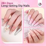 SAVILAND 22Pcs Dip Powder Nail Kit Starter 4 Colors Liquid Set French Manicure view 6