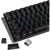 XVX PBT Keycaps - Side Print Keycaps 60 65 75 100 Percent, Double Shot Shine Through Custom Key caps, Black 136 Keys Set, OEM