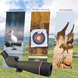 SVBONY SV13 20-60x80 Spotting Scope with Tripod IPX7 Waterproof Angled view 8