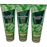 Bath & Body Works Cucumber Melon Ultimate Hydration Body Cream 8oz - Pack of 3