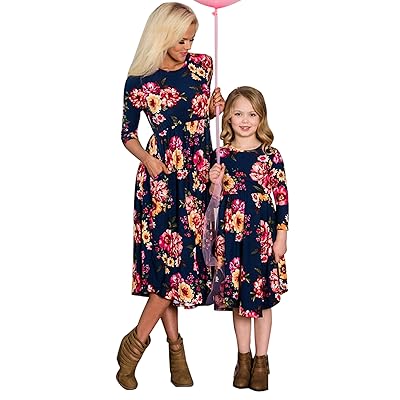 knee length dresses for ladies Family Traditions Midi Dress – la bella boutique nc