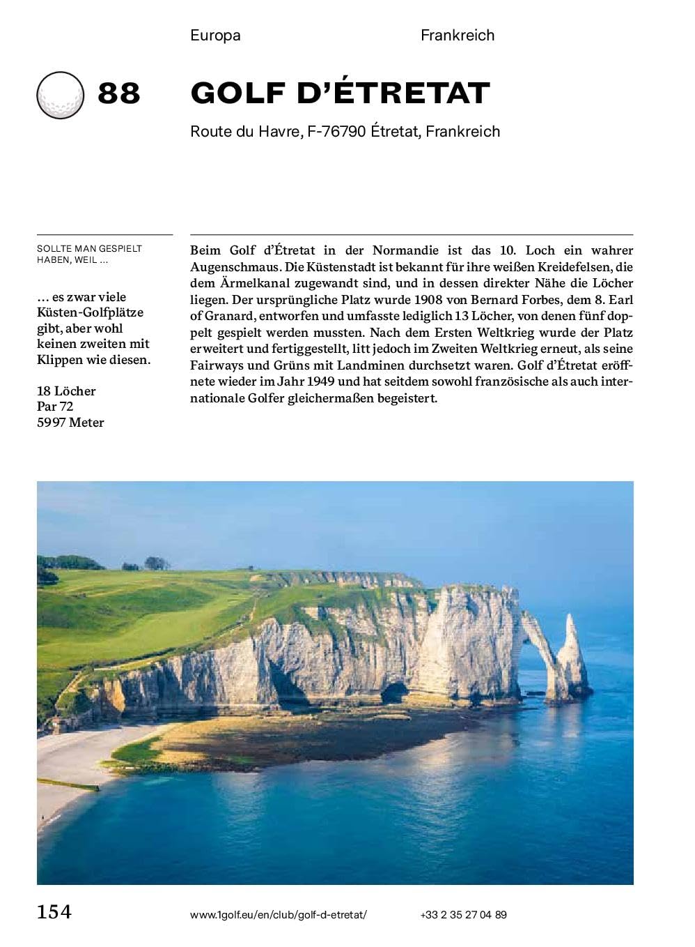 150 Golfplätze, die man gespielt haben muss - Golf Geschenkbuch: Unverzichtbarer Reiseführer und Geschenkband für alle Golfsport-Enthusiasten