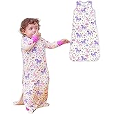 Rayon Made from bamboo viscose Sleep Sacks 0-36 Months 1.0 Tog Soft Toddler Sleeping Sack for newborn Babies 2-Way Zipper