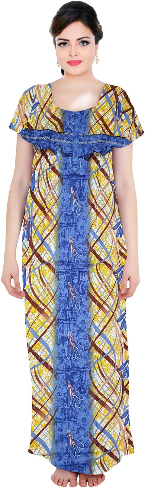 Javuli Women's Dual Zip Feeding/Maternity/Nursing/Nightwear (XX-Large)