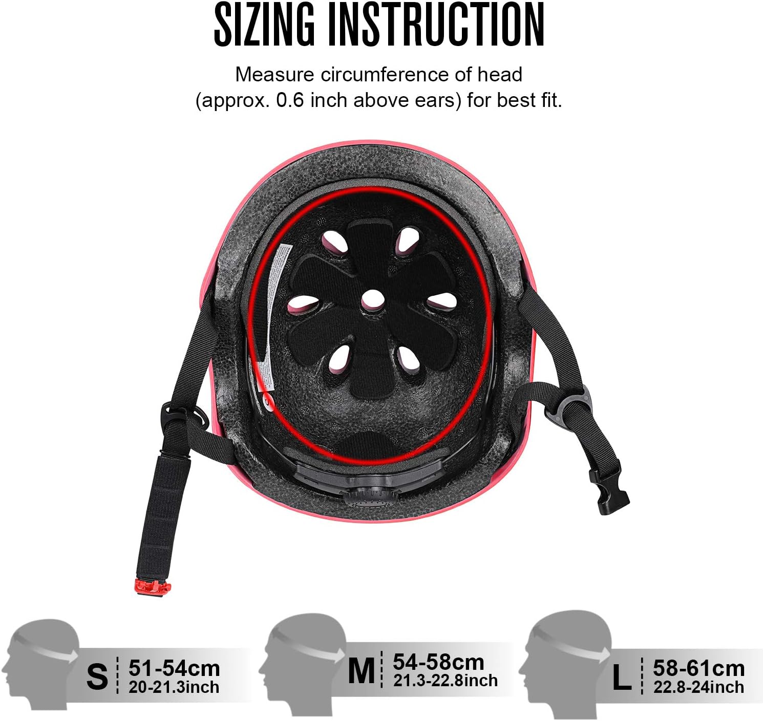G4Free Kids Adults Skateboard Bike Helmet for Women Men Durable Impact Resistance Multi Sports Roller Skate Cycling Scootes Helmet : Sports & Outdoors