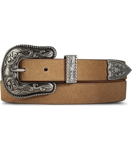 7184 Women\'s Leather Western Belt, English Saddle, Brown Madewell Women main image 2