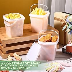 Mifoci 24 Pcs Plastic Food Containers Ice Cream