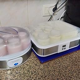 Leogreen - Yogurtera, Maquina para Hacer Yogur Casero, 7 tarros ...