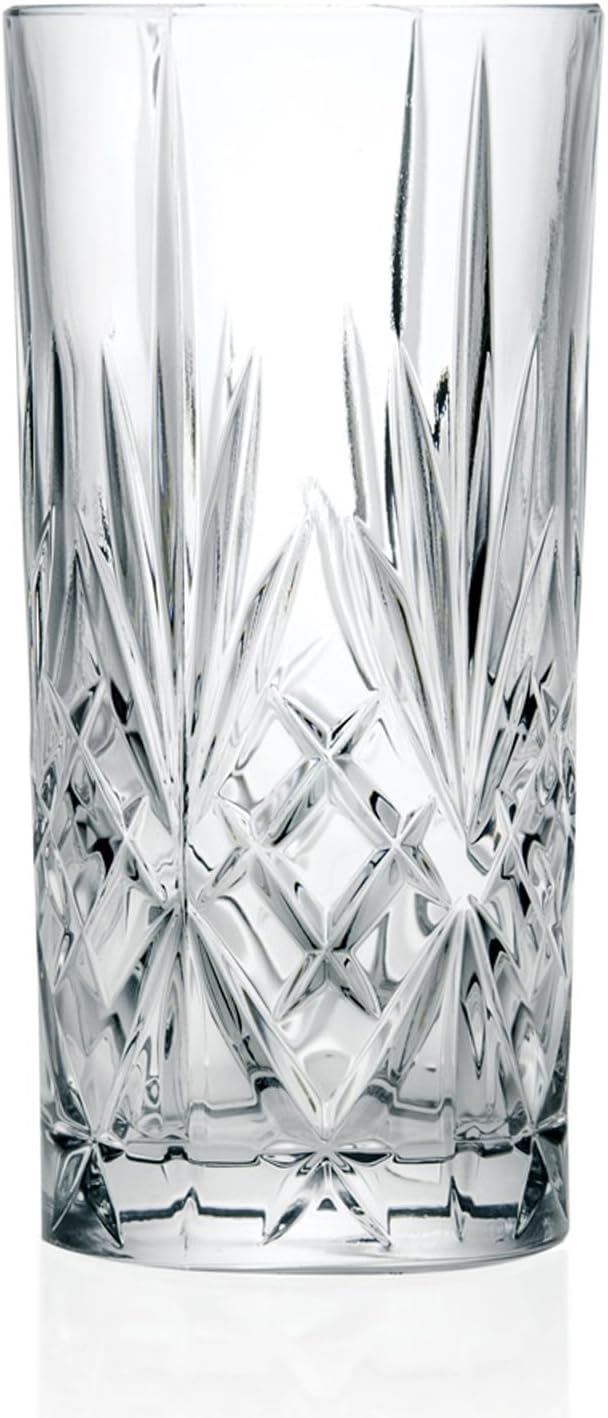 RCR Crystal Melodia Highball Glasses, Set of 6-360ml, Transparent - Image 4