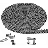 Surecha #41 Roller Chain Roller Chain for Electric Gate Openers 20 ft Gate Chain with 2 Connecting Links Extension Replacement for Automatic Sliding Gate Opener Operator and More