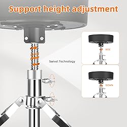 GrowDaily Drum Throne Seat,Adjustable Stool Drum