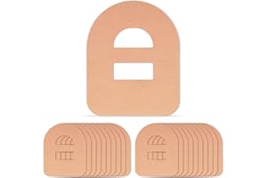 HURIFENG 20PCS Omnipod 5 Overpatches Adhesive Patches – Waterproof Sweatproof CGM Tape with Strap - Long-Lasting Hold, Ultra-Thin Comfort, Skin-Friendly Hypoallergenic Tape, Ideal for Omnipod 5 Users (Beige)