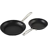 Le Creuset Toughened Nonstick PRO Cookware Set, 2 pc. (8" & 10" Fry Pan),Gray