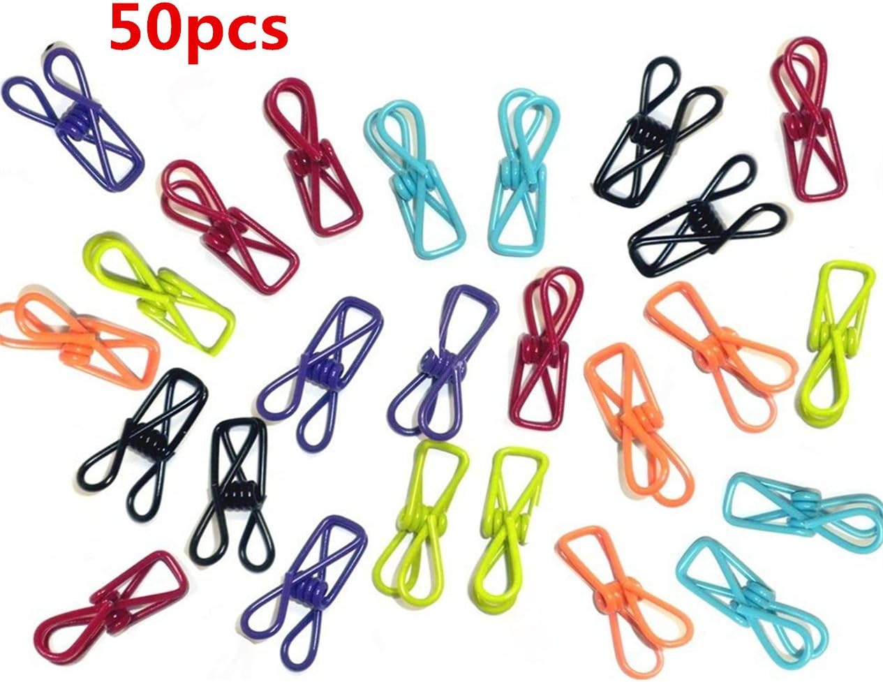 Pack of 50pcs Multipurpose Clothesline Utility Clips