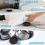 Mesqool Loud Alarm Clock with Bed Shaker Dual Alarm USB Charger Blue view 2